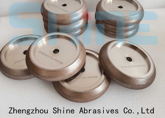 127x22.2x12.7mm عجلة حادة CBN مكهربة للمنشارات الشريط