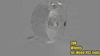 شاهد عرض توضيحي لعجلات CBN المطلية بالكهرباء لطحن وشحذ سكين الخشب HSS