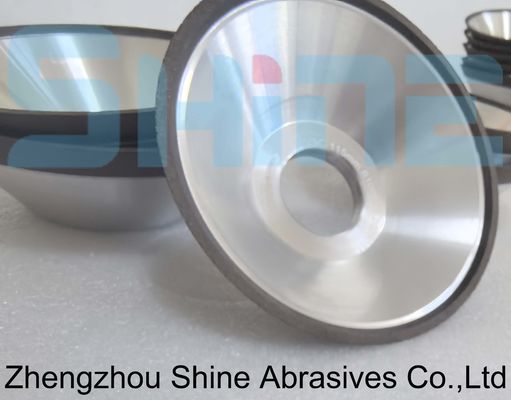 11V9 شكل وعاء الراتنج رابطة الماس / CBN عجلة طحن الفولاذ المقاوم للصدأ