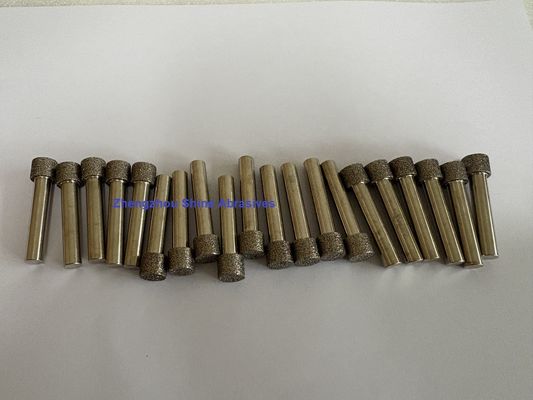 6 ملم شاق CBN الكهربائية الصلبة النقاط المثبتة للطحن الداخلي و deburring