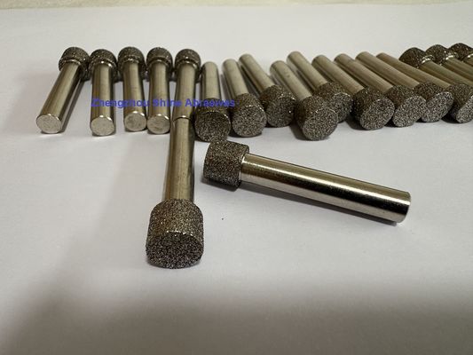 6 ملم شاق CBN الكهربائية الصلبة النقاط المثبتة للطحن الداخلي و deburring
