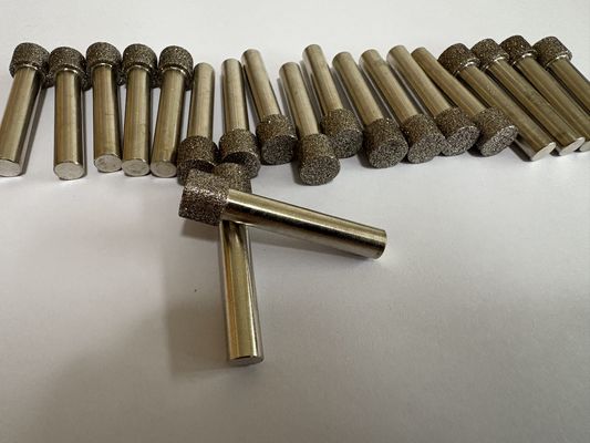 6 ملم شاق CBN الكهربائية الصلبة النقاط المثبتة للطحن الداخلي و deburring