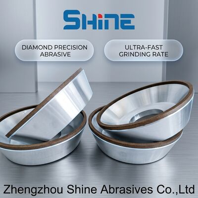 12A2 شكل صحن الراتنج رابطة الماس عجلات مطحنة القمة طحن قرص