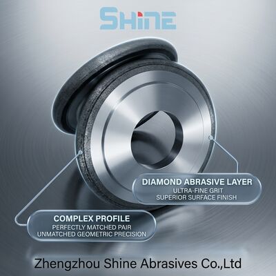 14FF1 عجلة طحن رابطة معدنية CBN لأدوات HSS الفولاذ المقاوم للصدأ