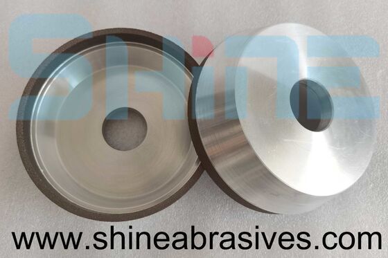 6A2 الراتنج رابطة كأس الماس عجلة 100mm D151 جريت زجاج حافة طحن التصنيع المطابقة RoHS