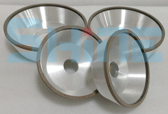 6A2 الراتنج رابطة كأس الماس عجلة 100mm D151 جريت زجاج حافة طحن التصنيع المطابقة RoHS
