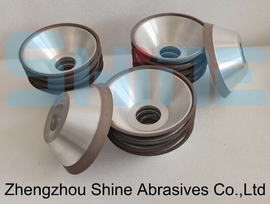 6A2 الراتنج رابطة كأس الماس عجلة 100mm D151 جريت زجاج حافة طحن التصنيع المطابقة RoHS