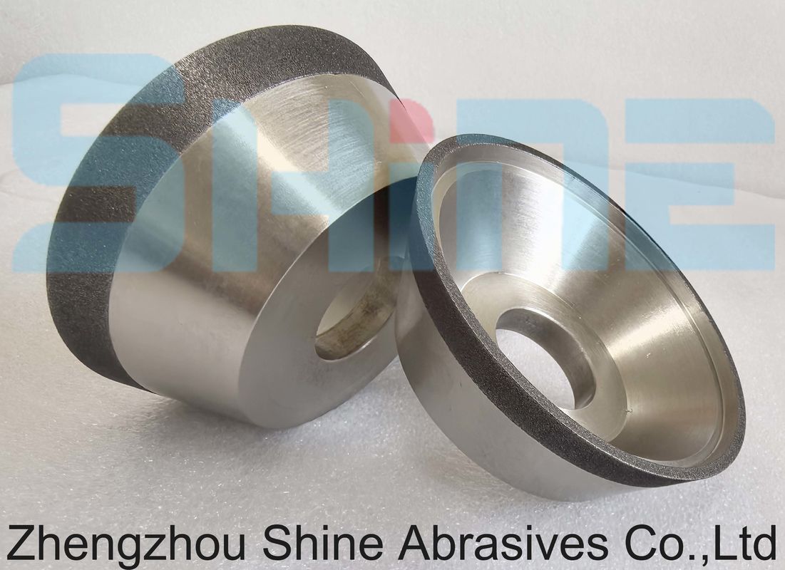 75mm 11V9 الراتنج رابطة CBN / ألماس طحن عجلة للطحن أدوات CNC