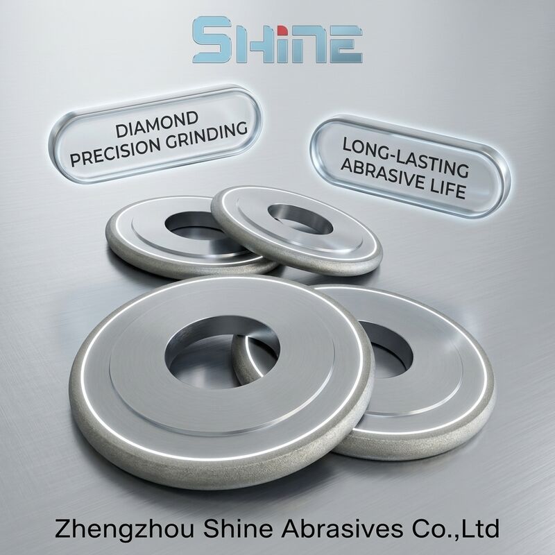 14FF1 عجلة طحن رابطة معدنية CBN لأدوات HSS الفولاذ المقاوم للصدأ